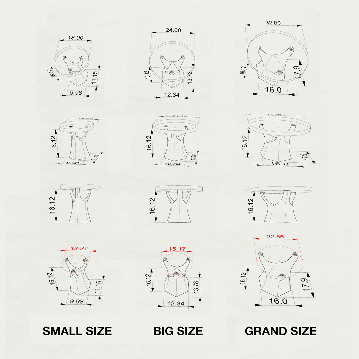 Coffee Table Legs 106 Namu (Big Size) 16H DIY Furniture of FlowyLine Design Coffee Table Base for DIY furniture dining home decor epoxy woodworkbench legs furniture legs table legs metal coffee table farmhouse steel table base raw steel square bench legs granite table base entryway table glass table base