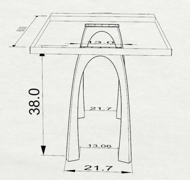 Custom 419 Nura in 38"H - 2 pcs