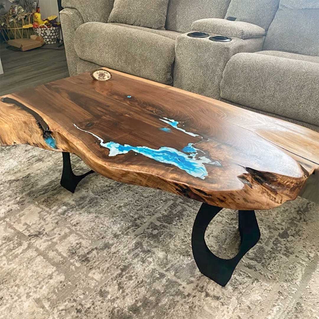 outdoor wooden bench with black metal legs – heavy duty steel base for garden or patio benches