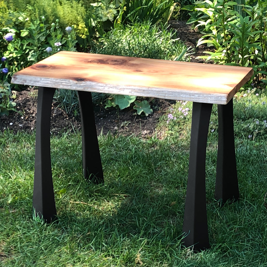 Bench Legs 116 Nura - 11W, 16H inch - Set of 2 pcs of FlowyLine Design Coffee Table Base for DIY furniture dining home decor epoxy woodworkmetal table bench legs furniture coffee table outdoor bench mid century modern pipe shelf unique coffee table End narrow bench metal legs for bench