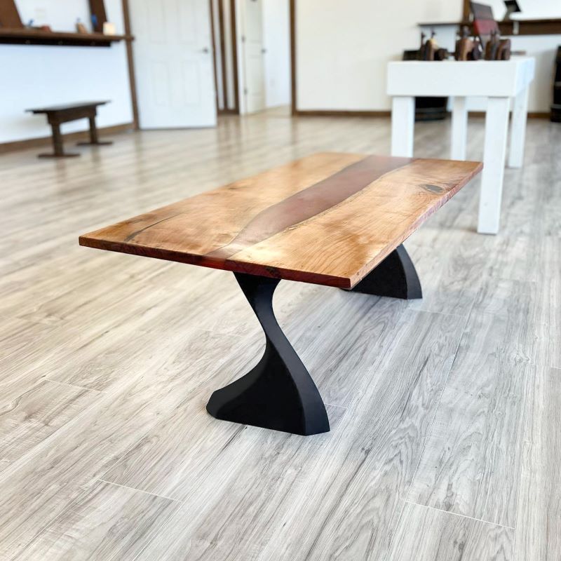 Bench Legs 122 Botas - 16H inch - Set of 2 pcs of FlowyLine Design Coffee Table Base for DIY furniture dining home decor epoxy woodworktable legs steel table bench legs