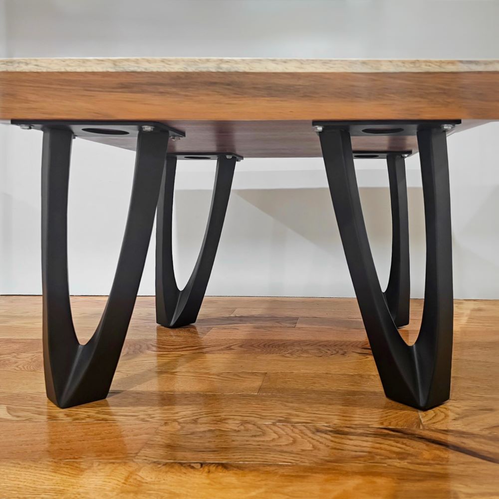 Bench Legs 123 Udo - 16H inch - Set of 4 pcs of FlowyLine Design Coffee Table Base for DIY furniture dining home decor epoxy woodwork bench legs modern metal coffee table legs farmhouse outdoor bench iron table legs c shaped bench ends trusticca hdpe mold desk legs