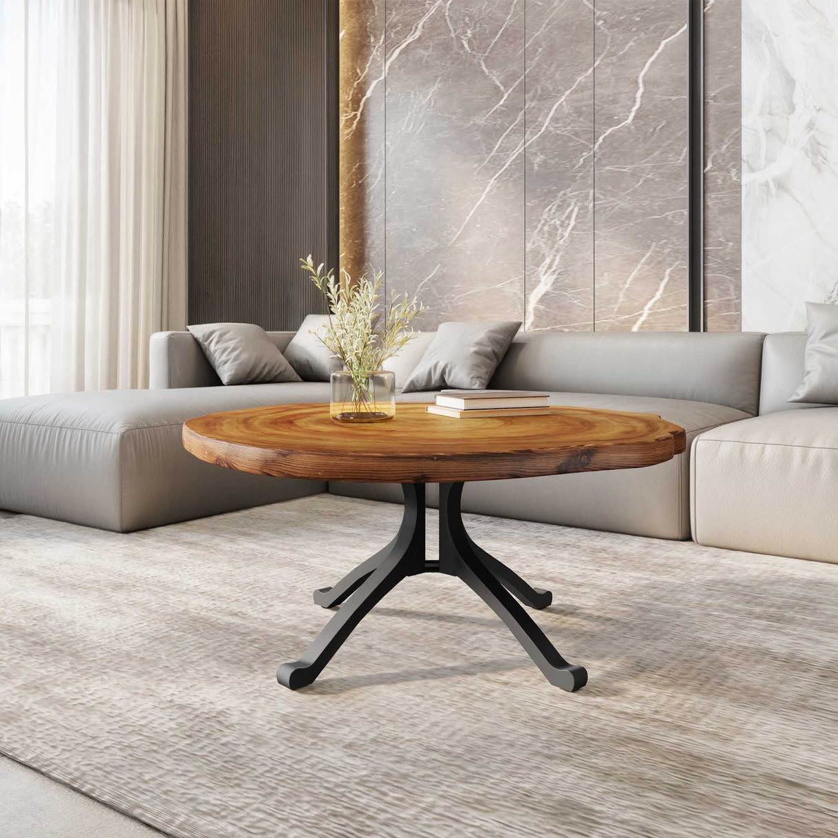 Coffee Table Base 228S Wishbone 16H Metal Furniture for Round Table Top table base metal table base dining table base table base only round table base round table base only