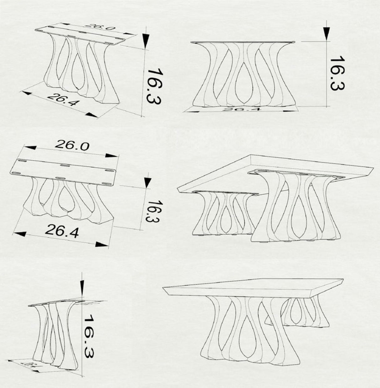 Coffee Table Legs 202 Radix 16H for Live Edge Tabletop metal legs coffee table coffee table iron legs coffee table black metal legs metal legs for a coffee table coffee table steel legs round coffee table metal legs