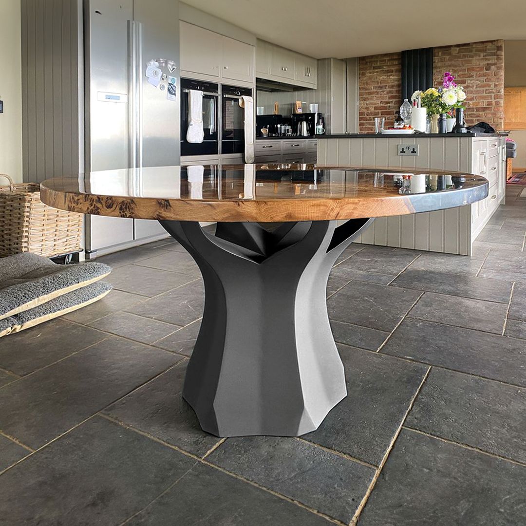 Dining table pedestal base