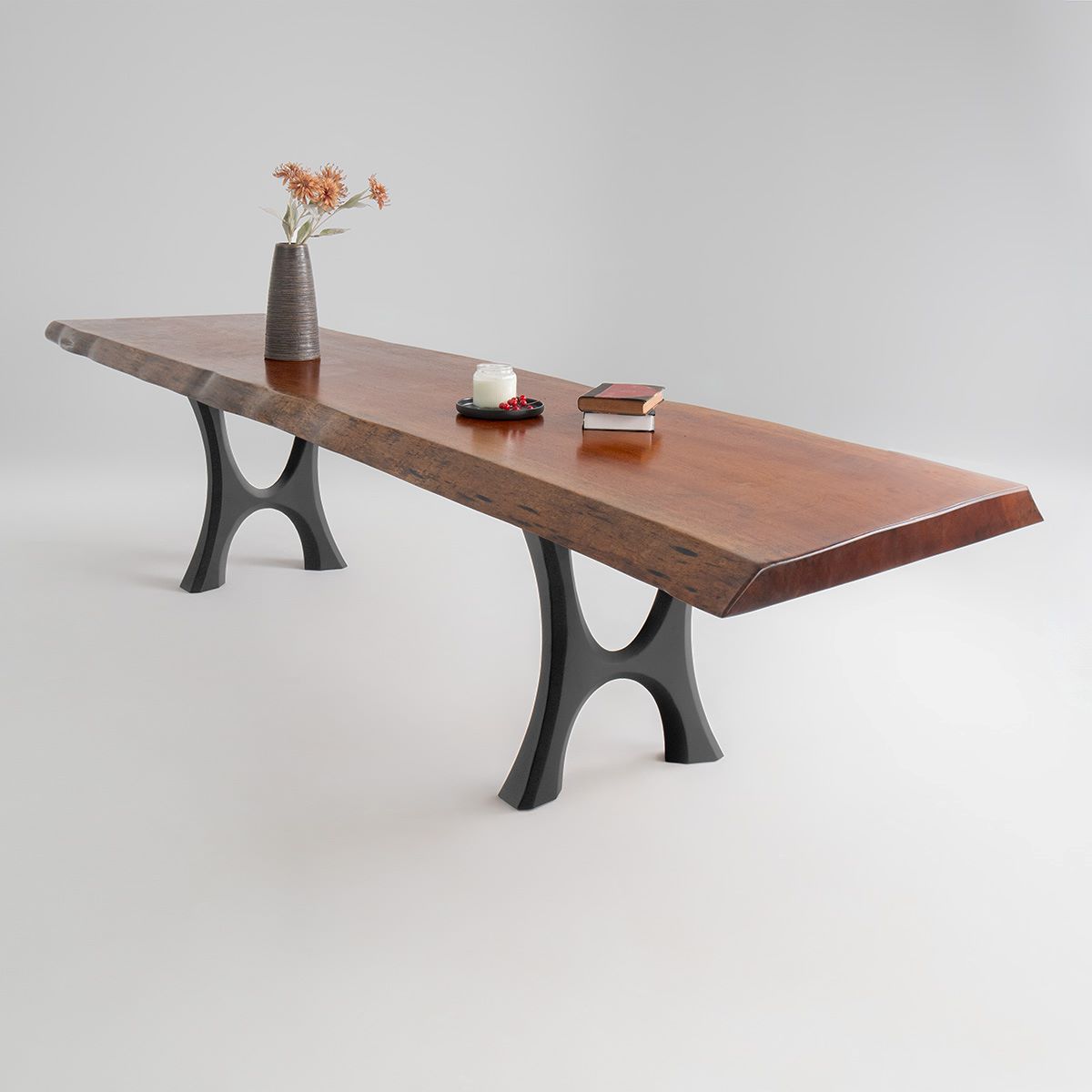 Furniture Legs 405 Haru 28H Modern Metal Dining Table Legs - Set of 2 pcs table legs modern desk live edge table legs industrial wood dining table office desk iron wood table legs sofa large dining table industrial & rustic style heavy duty