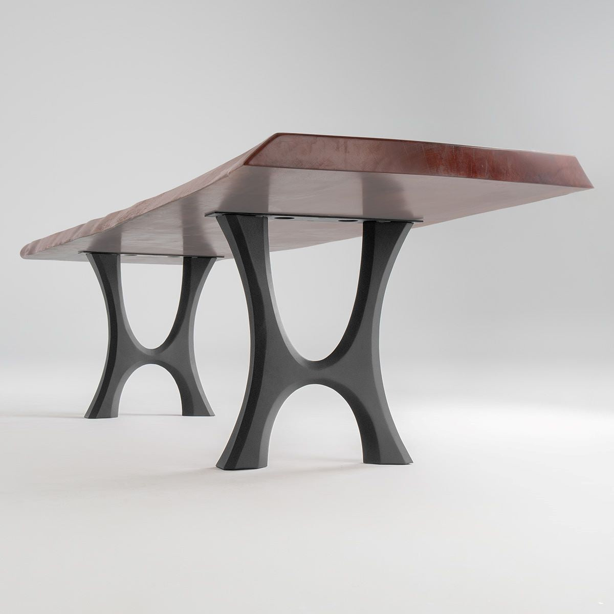 Furniture Legs 405 Haru 28H Modern Metal Dining Table Legs - Set of 2 pcs table legs modern desk live edge table legs industrial wood dining table office desk iron wood table legs sofa large dining table industrial & rustic style heavy duty