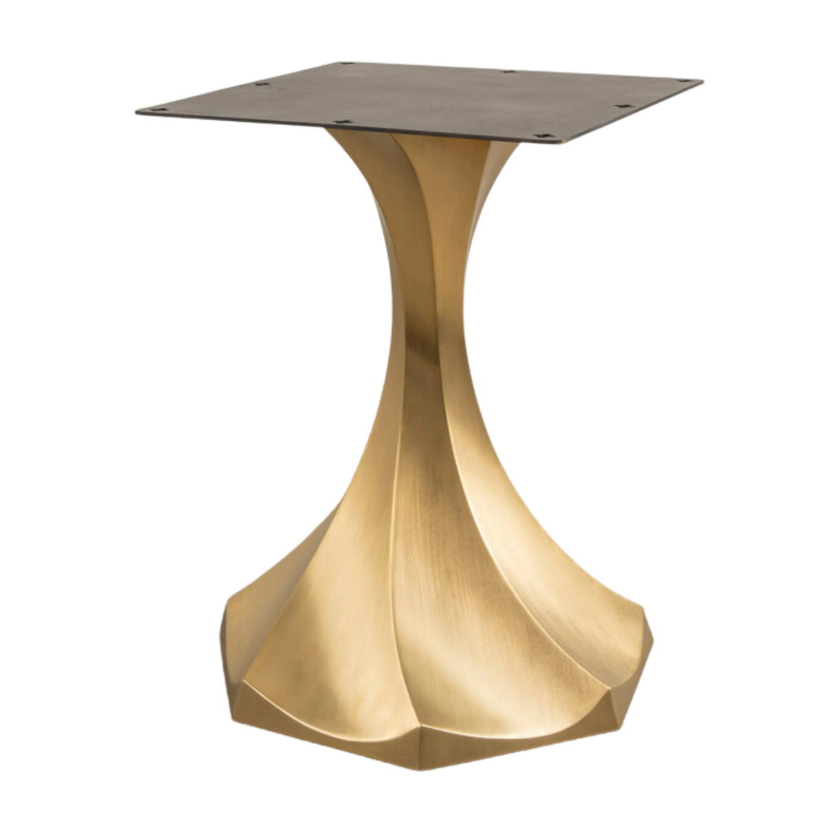 Gold Table Base 311 Lithe 28H Handmade Brass Metal table base metal table bases table base only dining table base metal base for dining table table pedestal base metal metal base dining table heavy duty table base