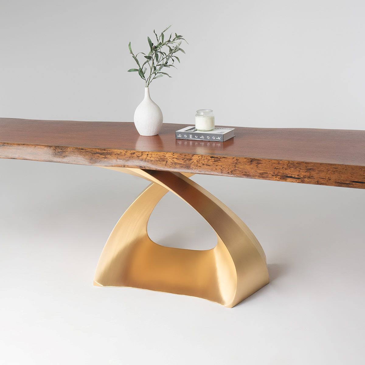 Gold Table Base 307 Tulipe 28H Luxurious Furniture round marble dining table with gold base marble table gold base