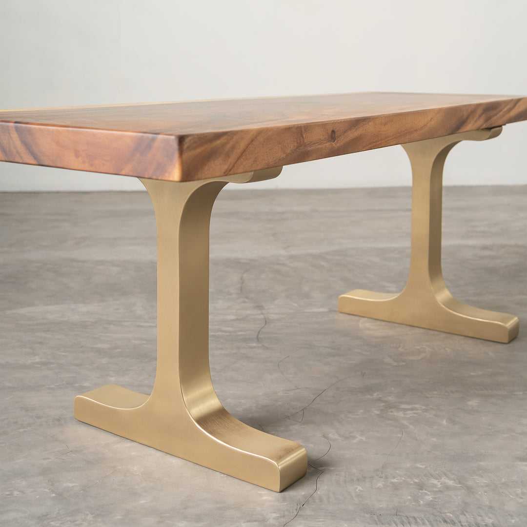 Gold Bench Legs 114 Wineglass 16H Elegance Brass Furniture for dining table legs