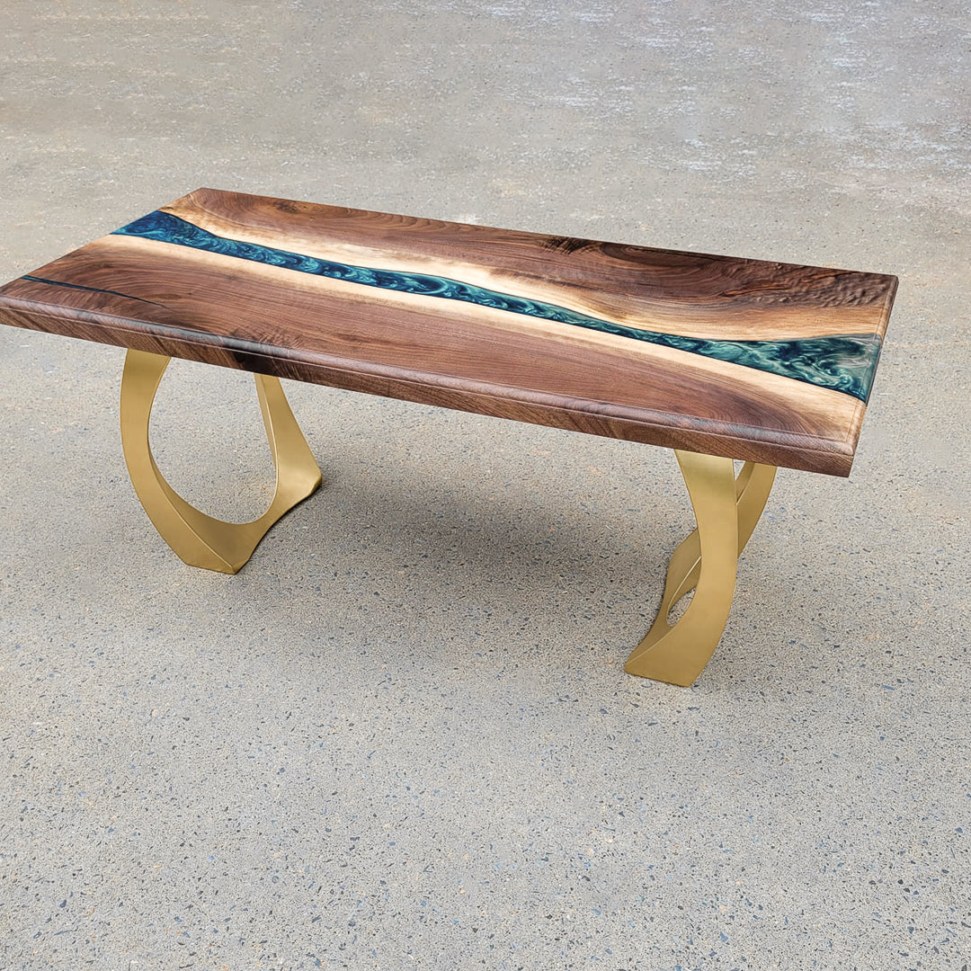 Bench Legs 119 Cleo - 10W, 16H inch - Set of 2 pcs of FlowyLine Design for DIY furniture dining home decor epoxy woodwork metal table legs furniture steel coffee table handmade home decor side table steel handmade furniture modern bench for entryway narrow wood bench metal legs for bench