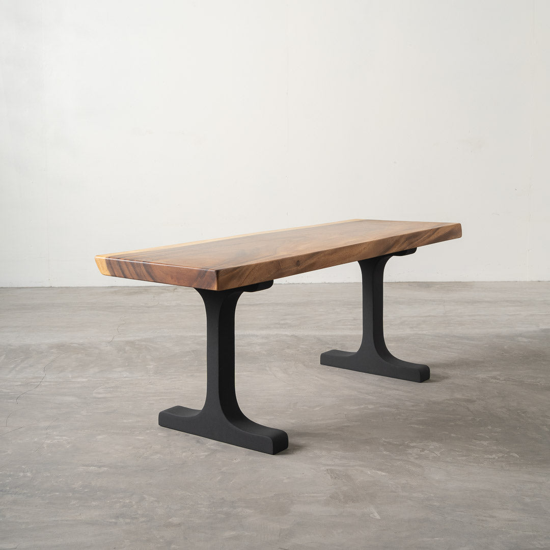 Wineglass 102 bench legs 16-inch height for wood and live edge benches