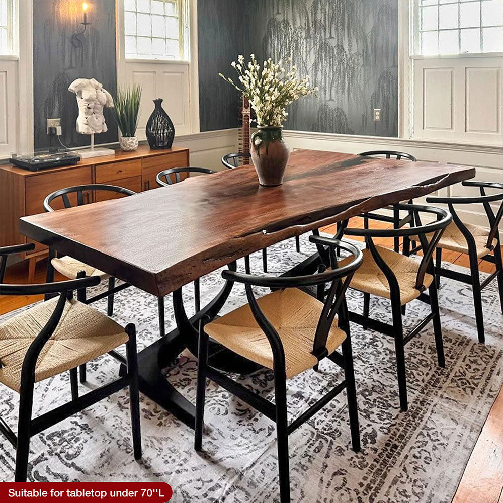 Metal Table Base - 315 Mamba - 20W, 28H inch round dining table base mid century modern Pedestal stand kitchen pedestal table base base for table top steel oval glass granite home and living industrial and rustic style heavy duty