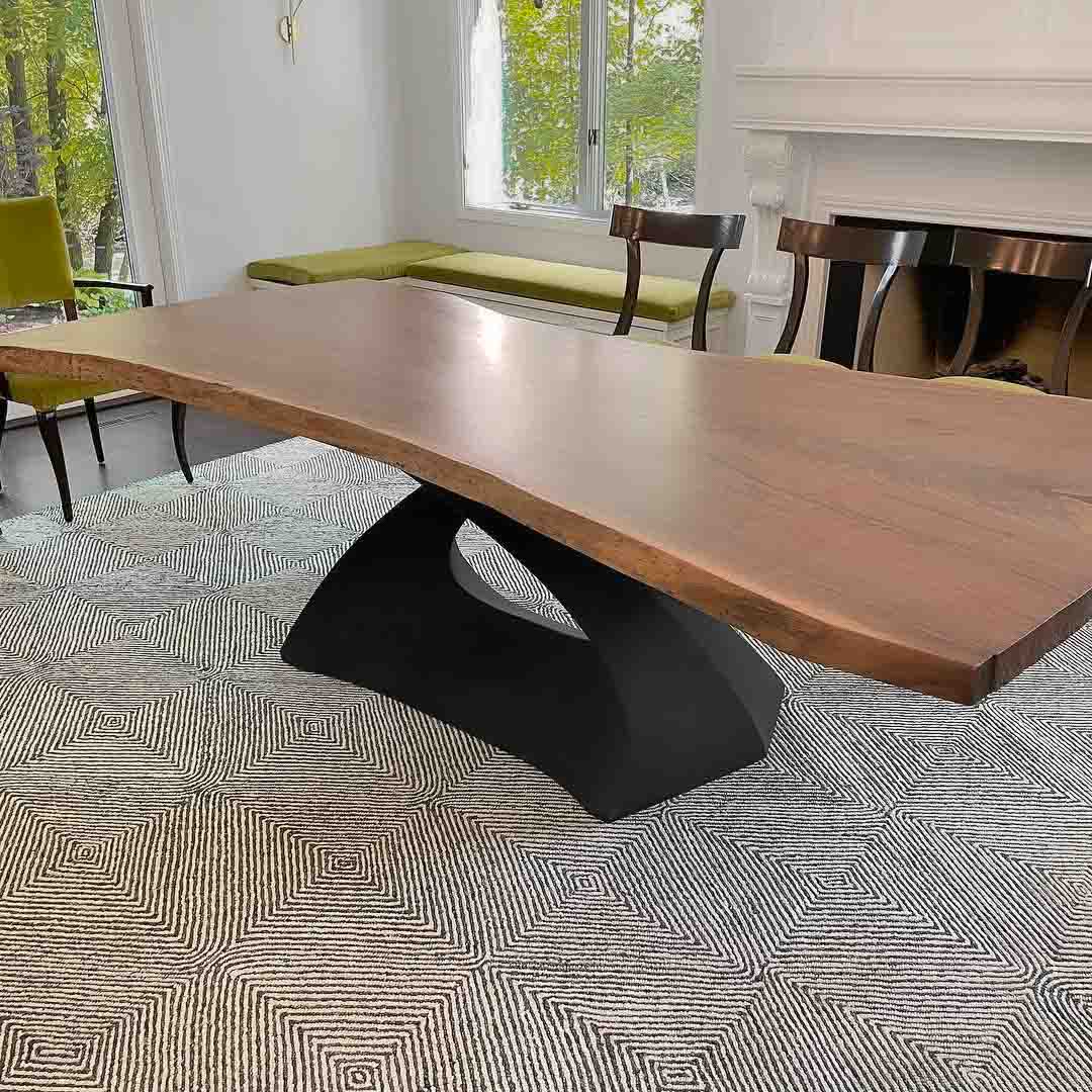 Metal Table Base - 307 Tulipe - 28H inch dining table base metal table base table legs mid century modern Mid Century round dining table furniture legs desk oval pedestal table Kitchen and Dining Pedestal Table Base home and living industrial and rustic style heavy duty