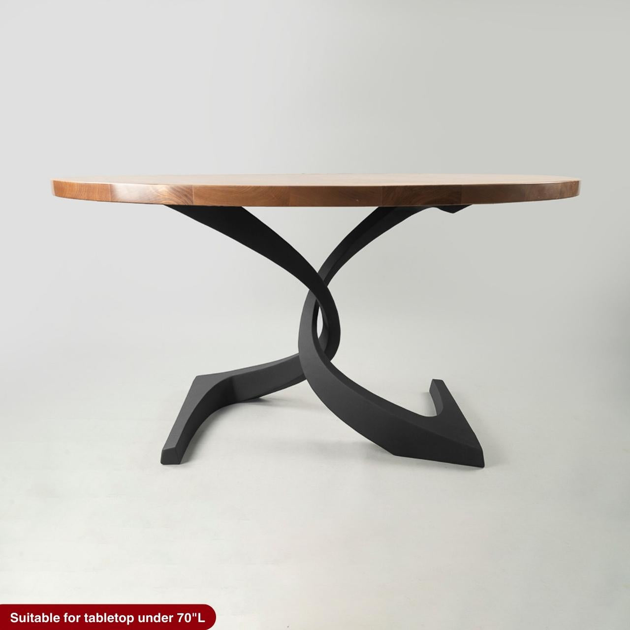 Metal Table Base - 315 Mamba - 20W, 28H inch round dining table base mid century modern Pedestal stand kitchen pedestal table base base for table top steel oval glass granite home and living industrial and rustic style heavy duty