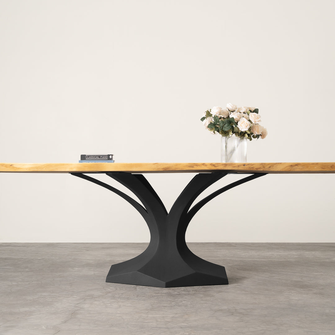 Metal Table Base - 304 Dentro - 31, 22, 28H inch table base table legs tulip table base for table top pedestal base furniture legs steel table base handmade furniture oval dining table Glass Table Base trestle table base home and living industrial and rustic style heavy duty