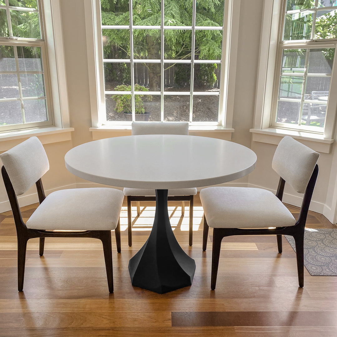 Metal Table Base - 311 Uzar - 21, 21, 28H inch table legs table base furniture legs mid century modern base for table top pedestal table base Round dining and kitchen side table Round Dining Base living room glass table base home and living industrial and rustic style heavy duty