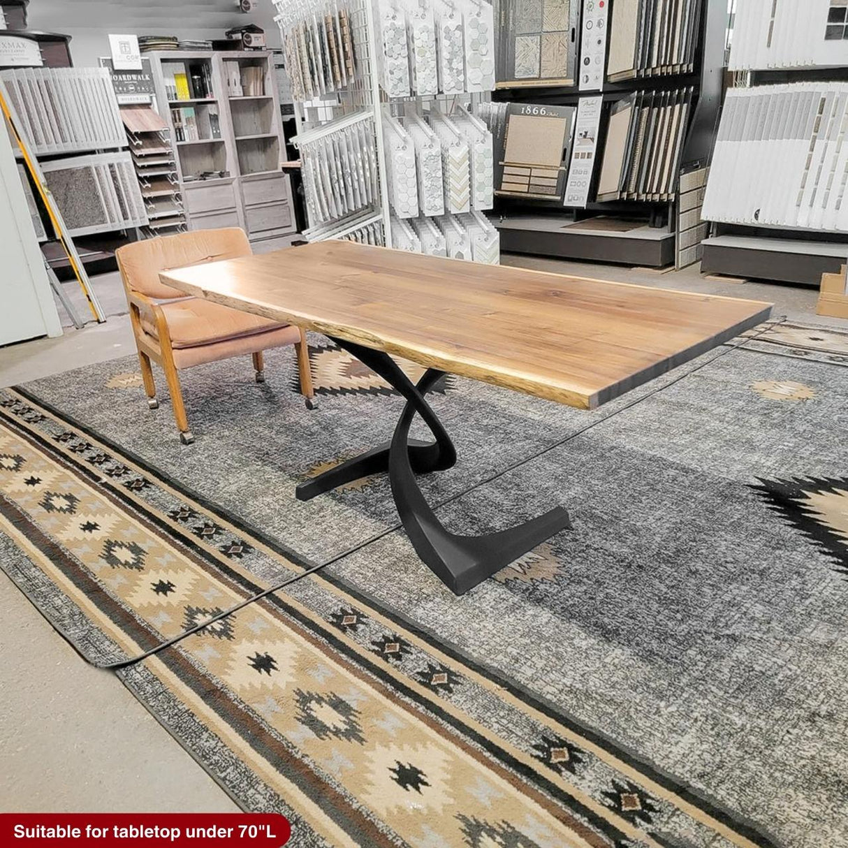 Metal Table Base - 315 Mamba - 20W, 28H inch round dining table base mid century modern Pedestal stand kitchen pedestal table base base for table top steel oval glass granite home and living industrial and rustic style heavy duty