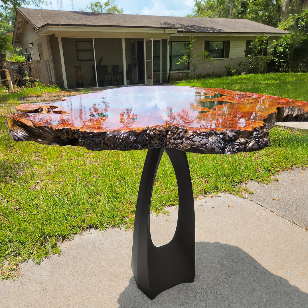 Metal Counter Table Base - 610 Tulipe - 36H inch - DIY metal table furniture legs console side table legs desk legs counter table metal table base side table steel dining table handmade furniture flowyline design bar table round counter height table