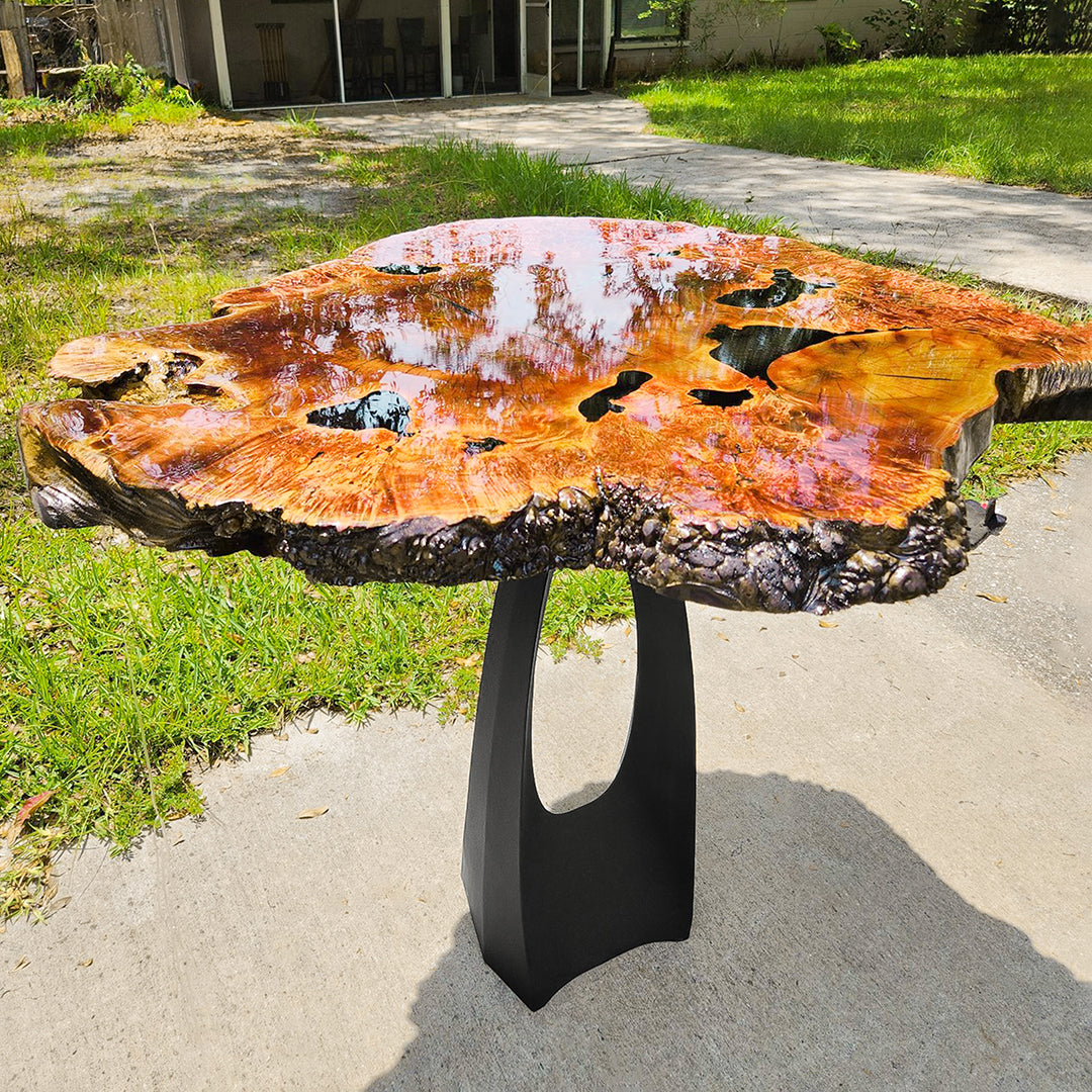 Metal Counter Table Base - 610 Tulipe - 36H inch - DIY metal table furniture legs console side table legs desk legs counter table metal table base side table steel dining table handmade furniture flowyline design bar table round counter height table