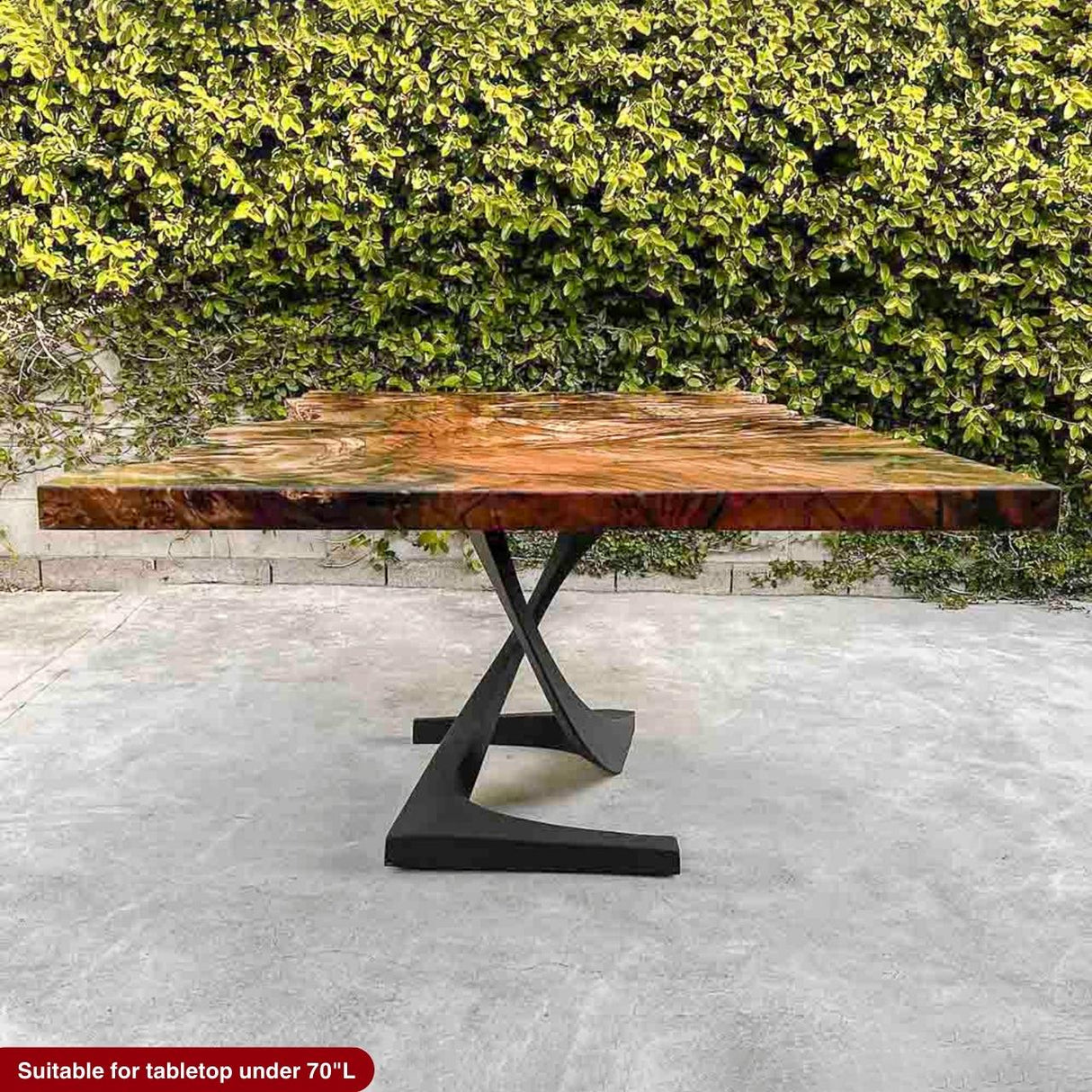 Metal Table Base - 315 Mamba - 20W, 28H inch round dining table base mid century modern Pedestal stand kitchen pedestal table base base for table top steel oval glass granite home and living industrial and rustic style heavy duty
