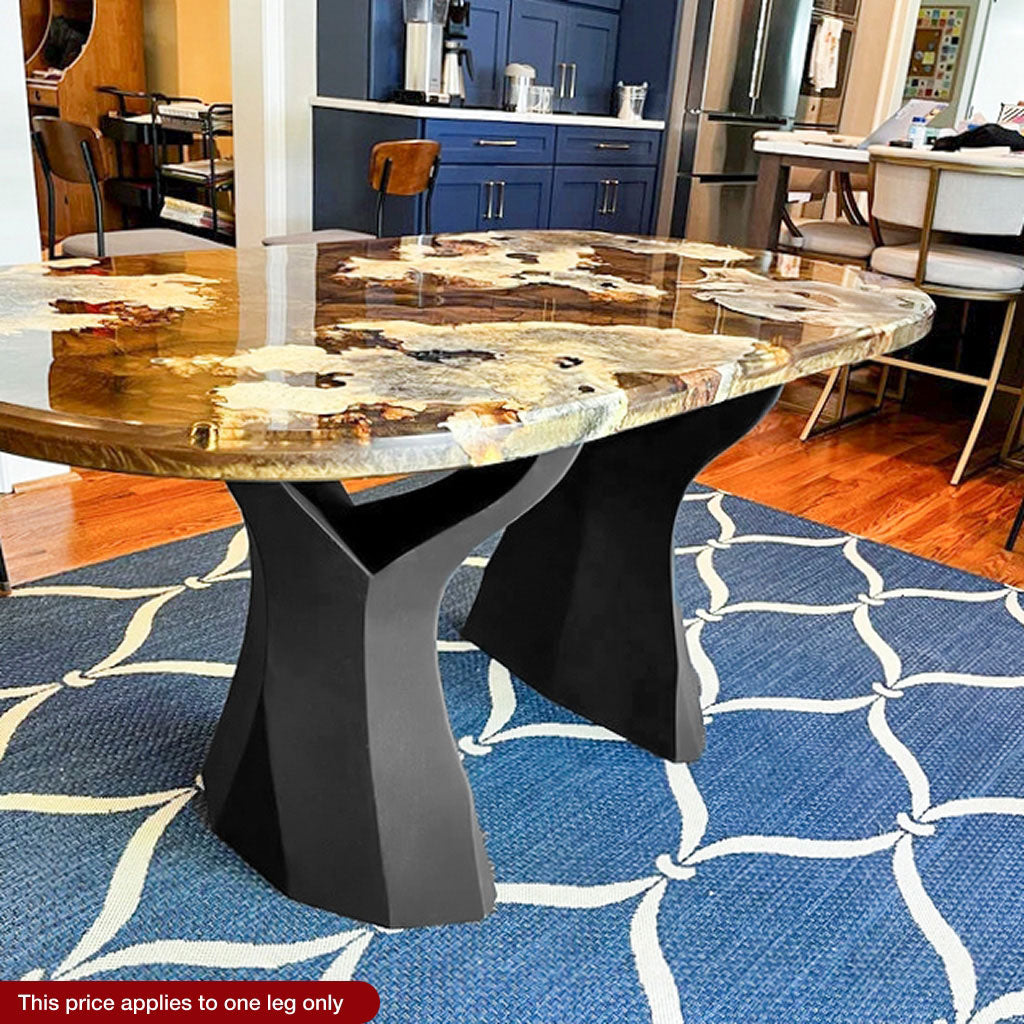 Metal Table Legs - 413 Ramo - 22W, 28H inch - Set of 1 pcs metal table legs round dining dining table furniture woodwork made in the usa gold table legs modern desk Steel farmhouse base granite table base glass industrial & rustic style heavy duty