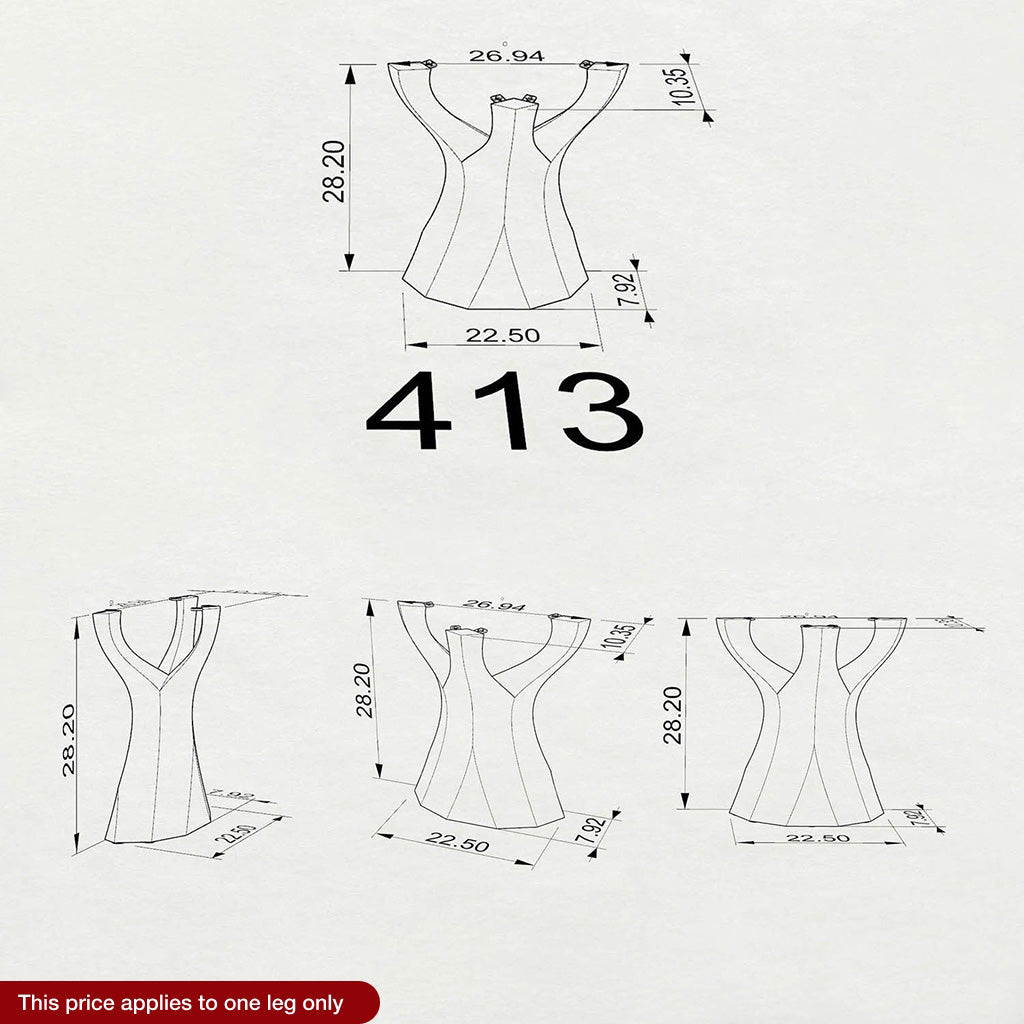 Technical drawing of a dress with measurements on a white background