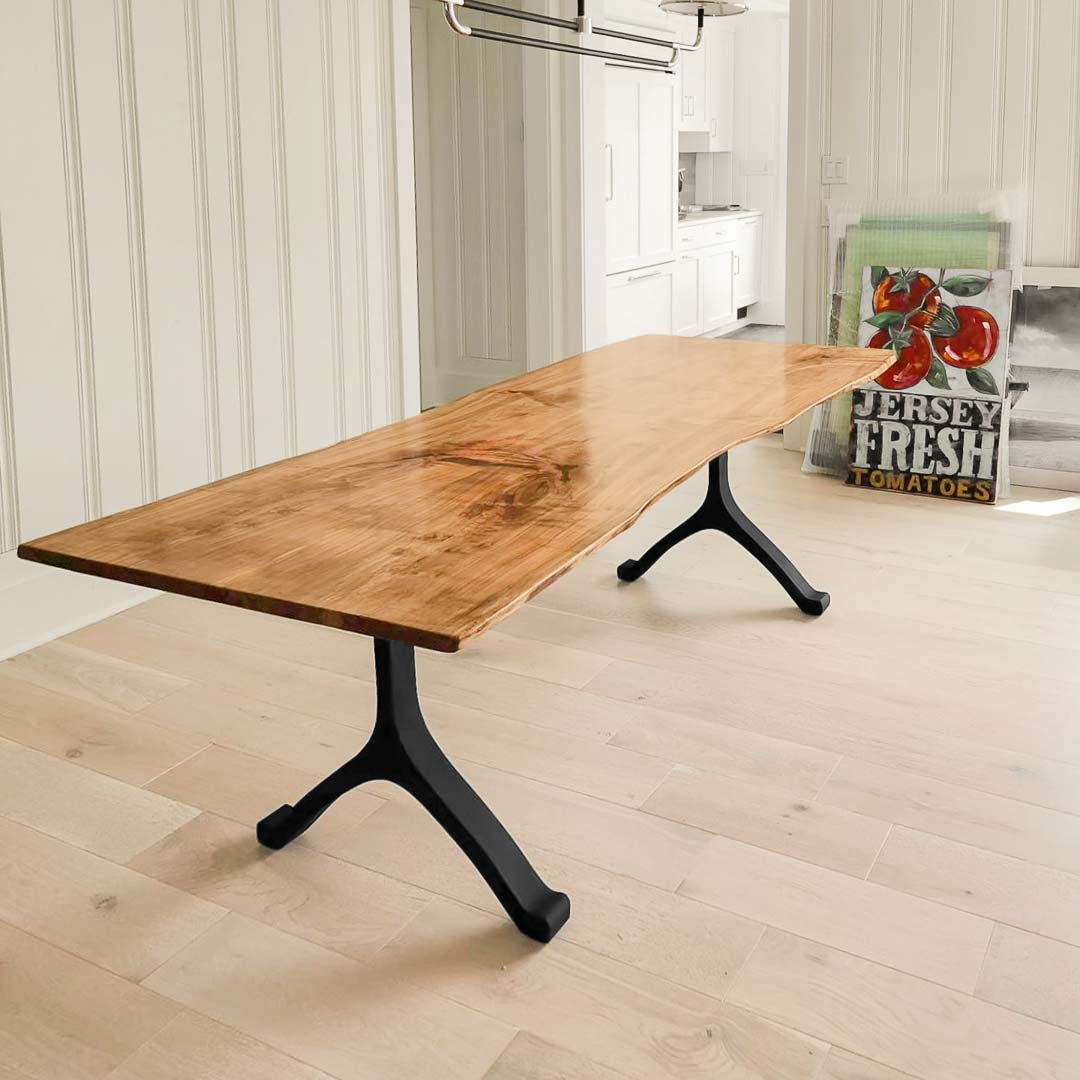 Metal Table Legs - 401 Wishbone - 28W, 28H inch - Set of 2 pcs metal table legs steel table dining table Wishbone steel Furniture legs trestle table live edge dining entryway desk legsflowyline design office desk industrial & rustic style heavy duty