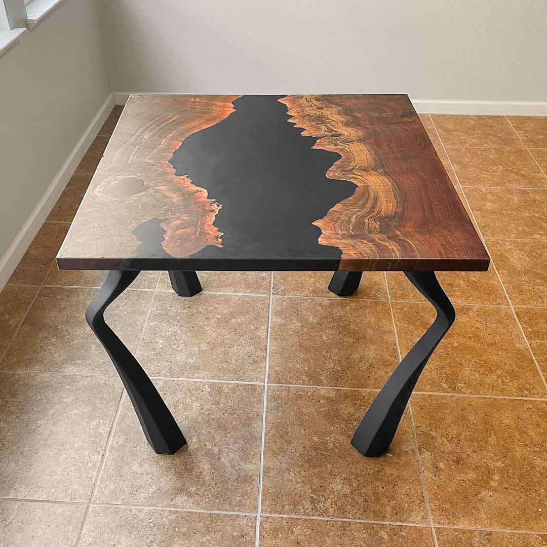 Metal Table Legs - 503 Seung - 3W, 28H inch - Set of 4 pcs metal table legs furniture round dining table outdoor furniture woodwork handmade furniture live edge table legs wood table legs industrial & rustic style heavy duty