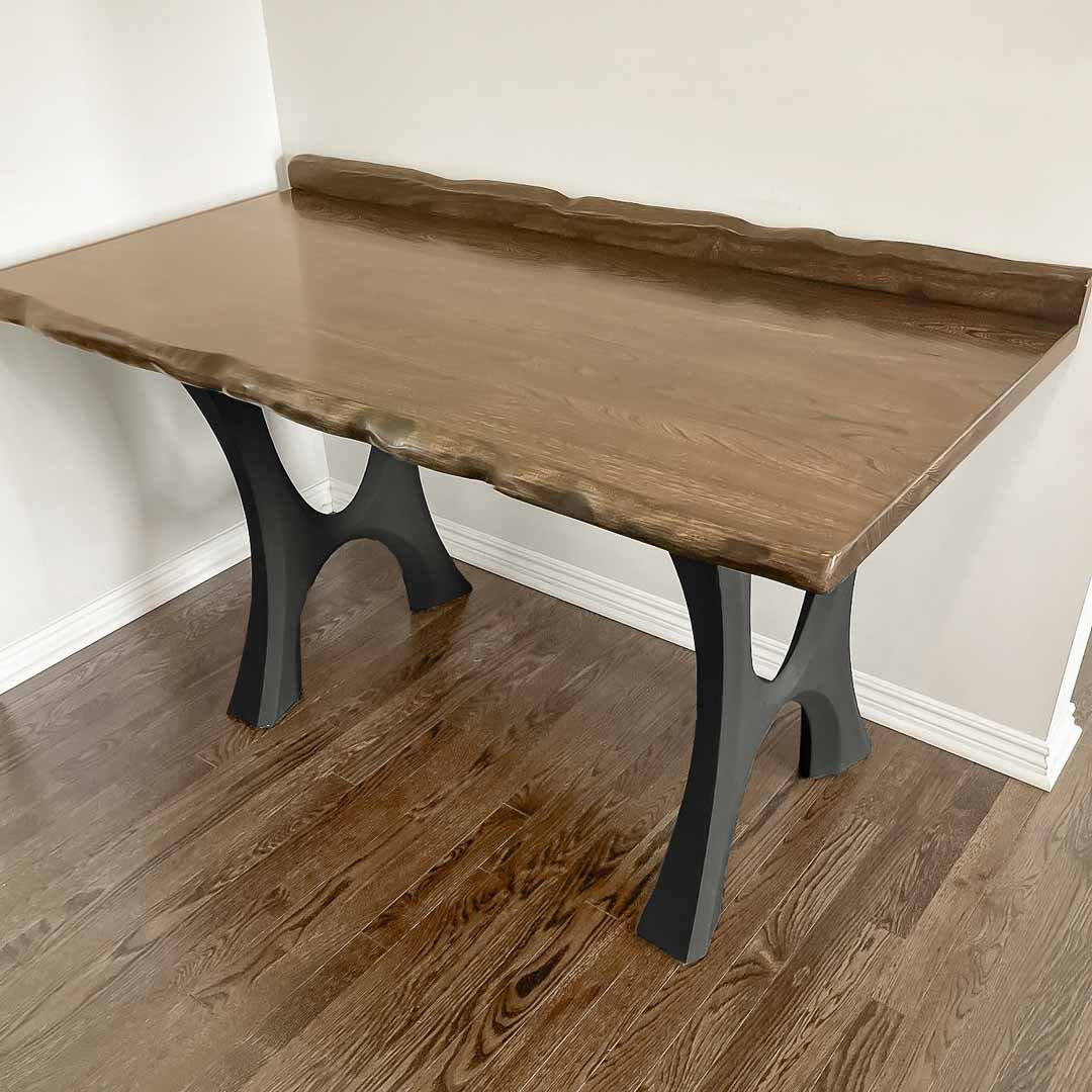 Furniture Legs 405 Haru 28H Modern Metal Dining Table Legs - Set of 2 pcs table legs modern desk live edge table legs industrial wood dining table office desk iron wood table legs sofa large dining table industrial & rustic style heavy duty