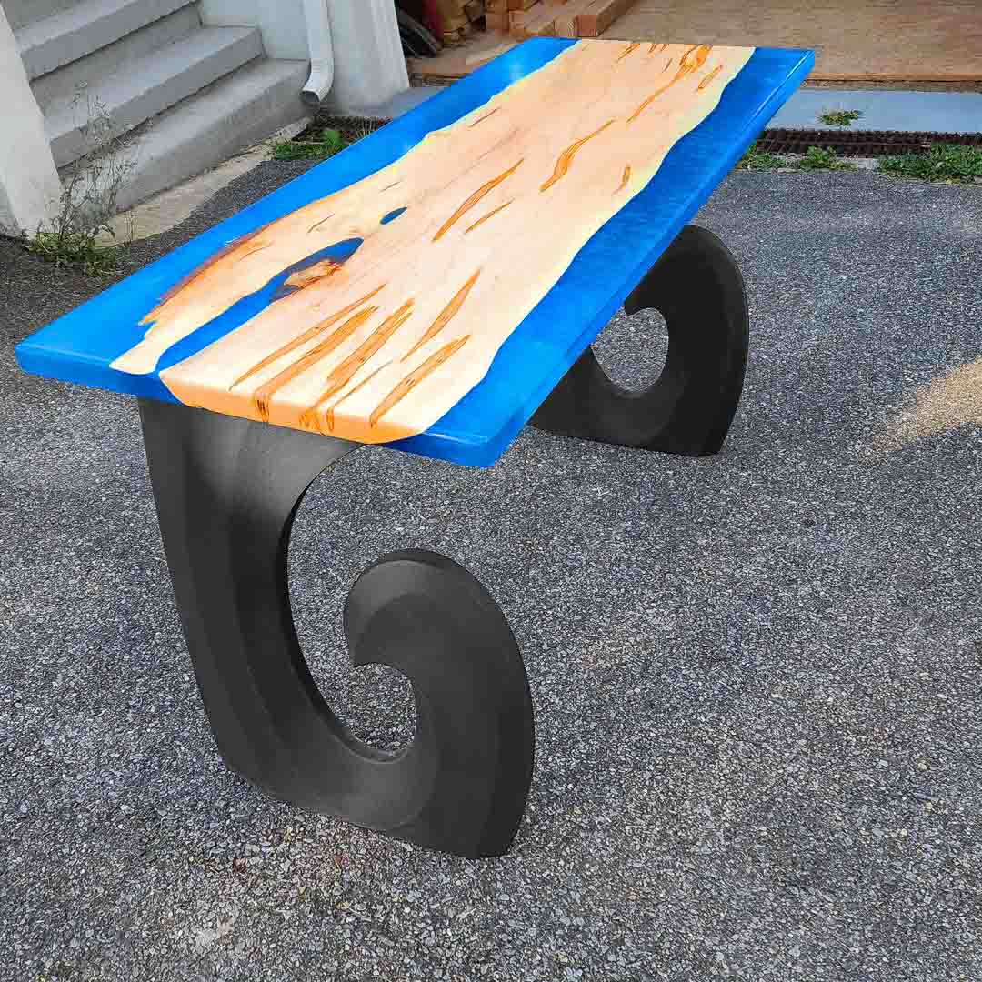 Metal Table Legs - 406 Luma - 17W, 28H inch - Set of 2 pcs metal table legs furniture dining table iron table legs hallway table sofa live edge table legs flowyline design industrial & rustic style heavy duty flowyline design