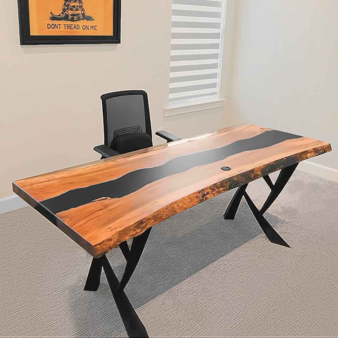 Metal Table Legs - 411 Draco - 25W, 28H inch - Set of 2 pcs metal table legs steel furniture dining table flowyline design steel table base handmade furniture farmhouse dining cast iron entryway table industrial & rustic style heavy duty flowyline design