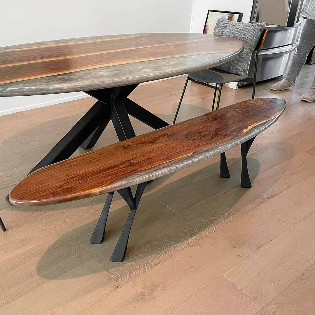 Bench Legs 115 Yami 16H Industrial Metal Furniture FlowyLine Design Coffee Table Base for DIY furniture dining home decor epoxy woodworkmodern coffee table metal bench legs steel x bench legs adjustable stool bench x legs narrow wood bench for entryway modern end table