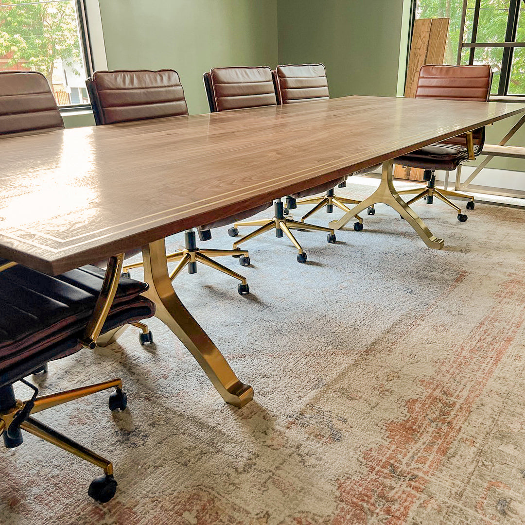 Gold Brass Table Legs - 430 Wishbone - 28W, 28H inch - Set of 2 pcs metal table legs furniture brass table dining table steel kitchen and dining flowyline design handmade furniture modern desk industrial & rustic style heavy duty sofa table legs