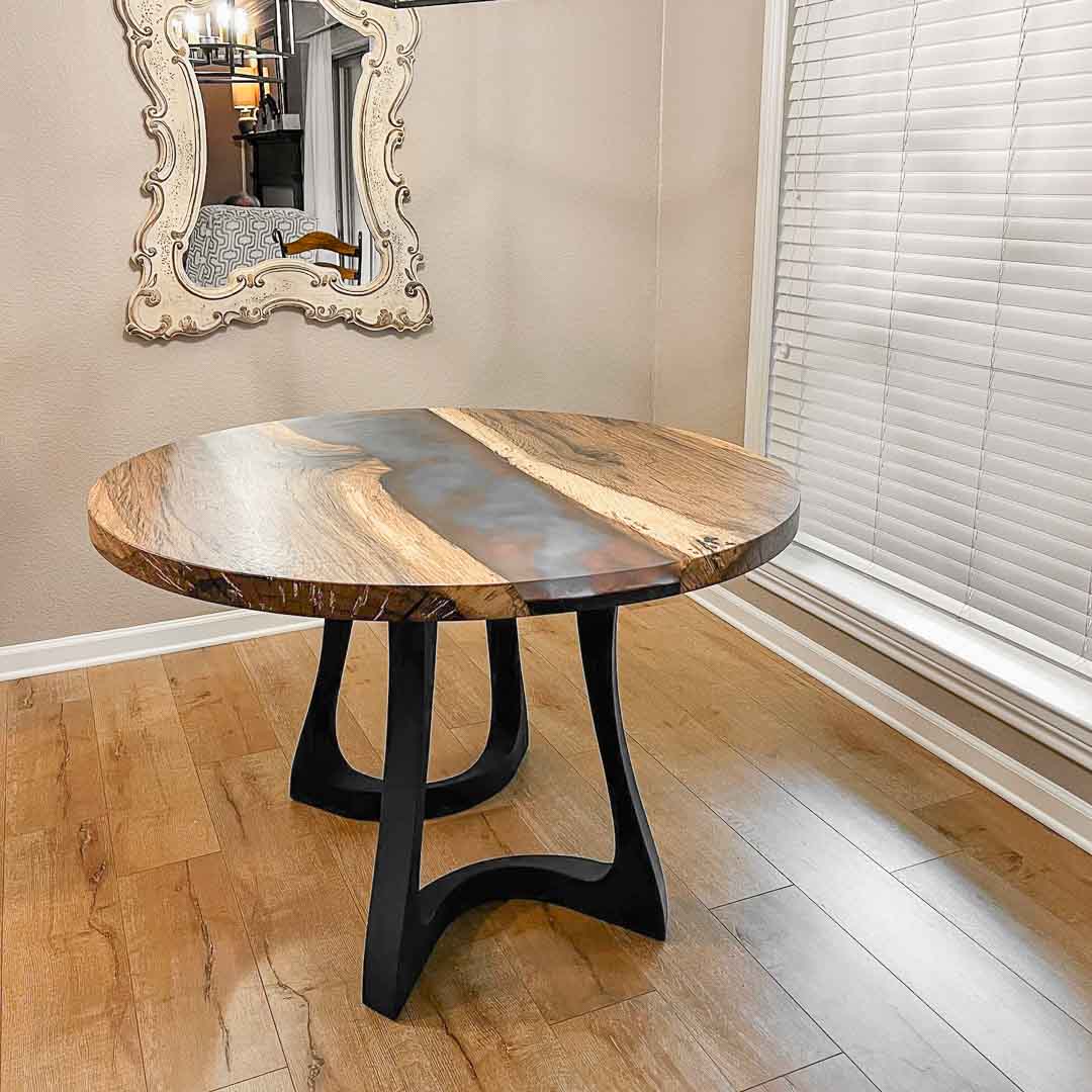 Metal Table Legs - 436 Uzar - 21W, 28H inch - Set of 2 pcs metal table legs round dining table kitchen handmade furniture home and living desk legs modern desk steel iron table legs flowyline design