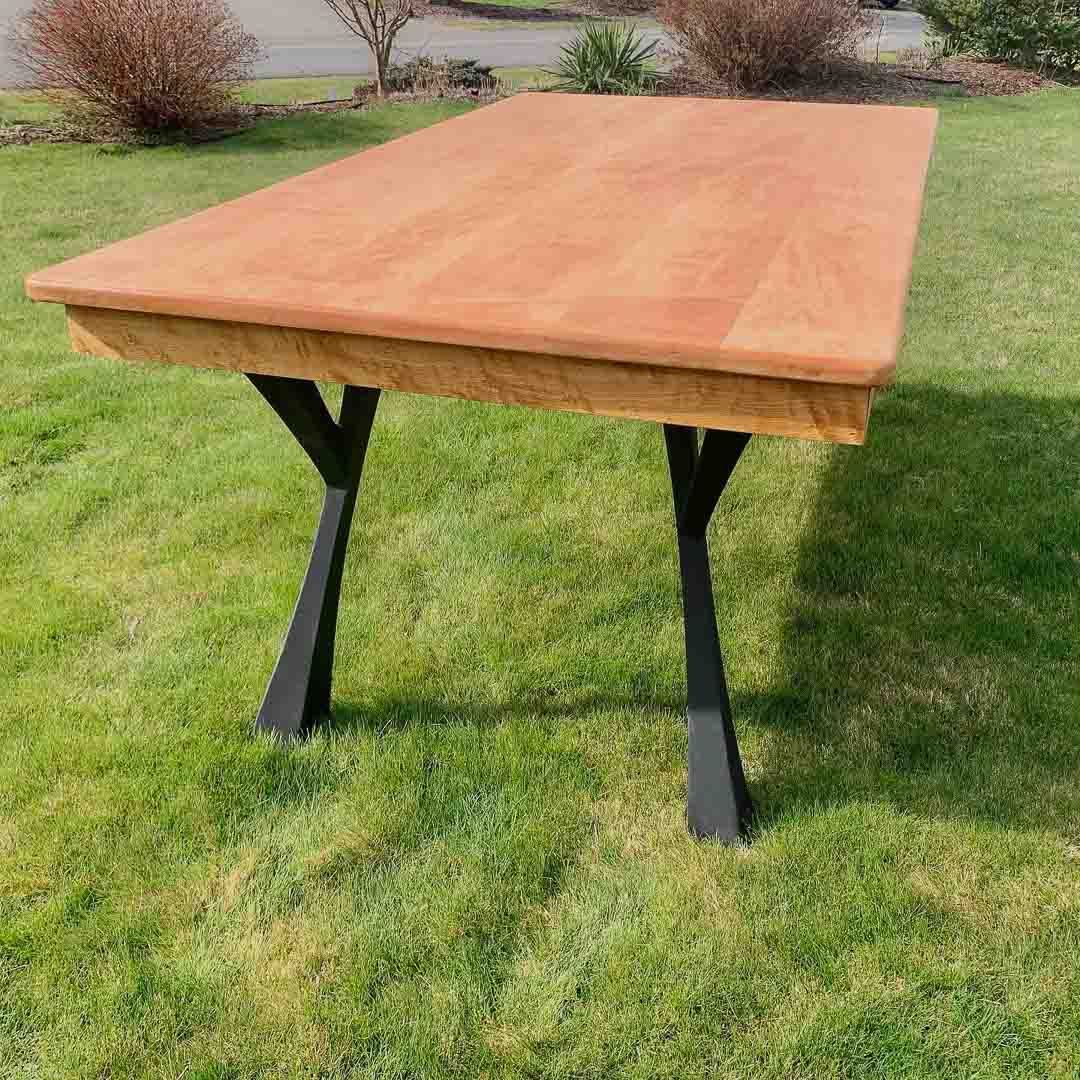 Metal Table Legs - 507 Yami - 4W, 28H inch - Set of 4 pcs metal table legs desk legs dining table steel table base woodworking furniture legs handmade furniture industrial live edge office desk flowyline design industrial & rustic style heavy duty flowyline design