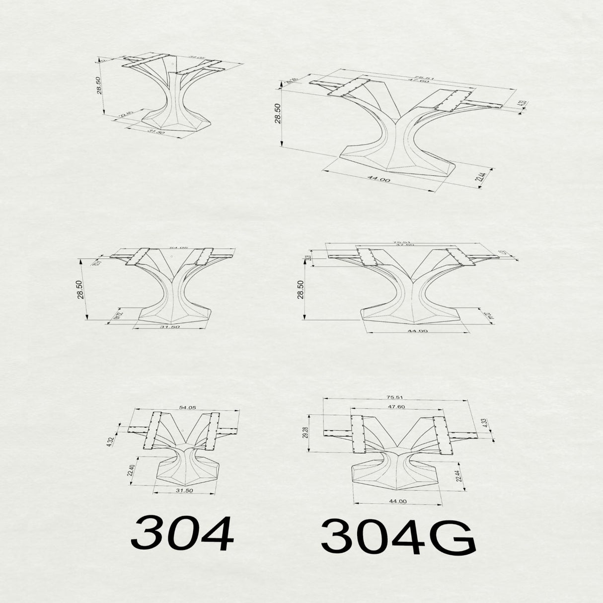 Metal Table Base - 304 Dentro - 31, 22, 28H inch table base table legs tulip table base for table top pedestal base furniture legs steel table base handmade furniture oval dining table Glass Table Base trestle table base home and living industrial and rustic style heavy duty