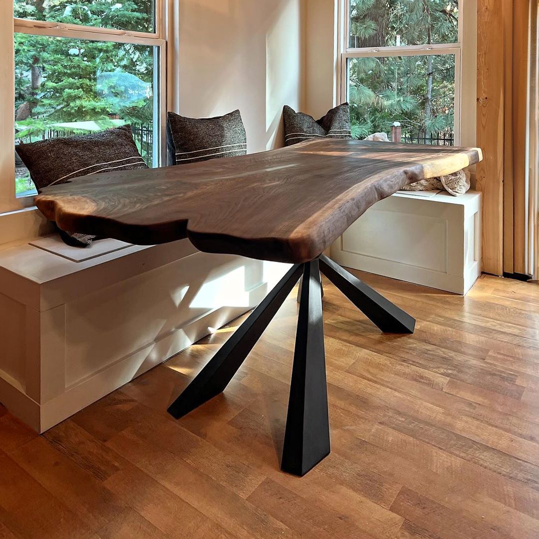 Metal Table Base - 313 Summa - 43, 20, 28H inch dining table base coffee Pedestal base base for table top tulip table base steel side table granite iron trestle table base home and living industrial and rustic style heavy duty