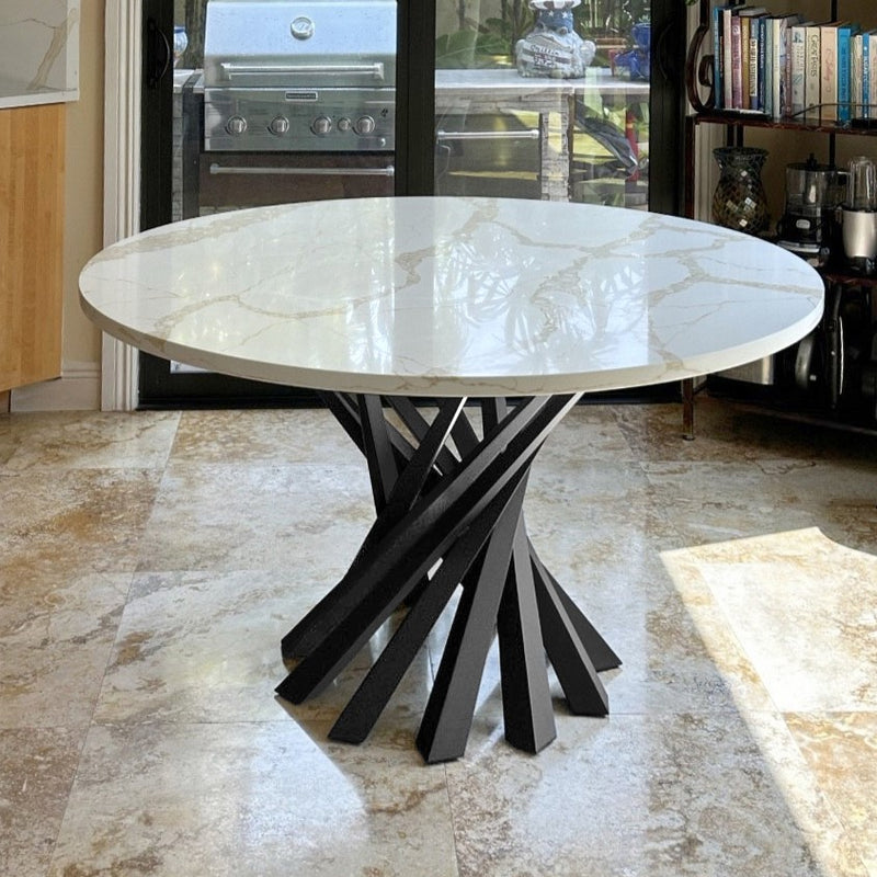 Table Base 325 Filar 28H Metal Furniture Round table Base 325 28H Tulip Legs - Heavy Duty; glass table base diy; pedestal table base for glass top; Greek column table base; glass coffee table base ideas; kitchen table base for glass top
