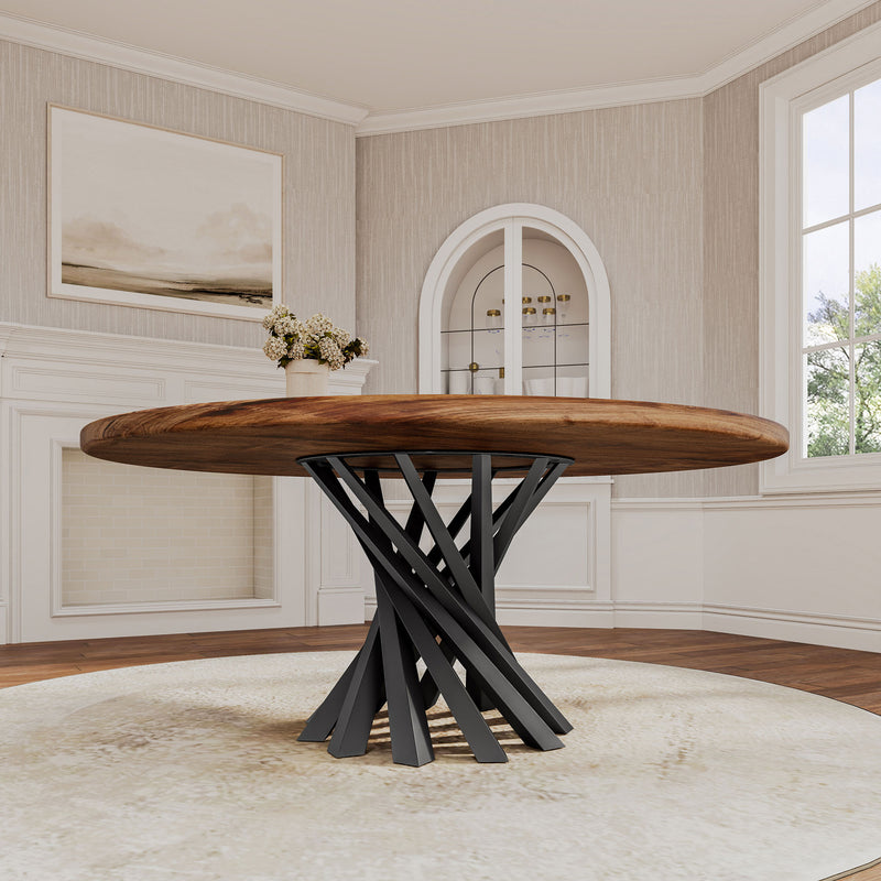 Table Base 325 Filar 28H DIY Metal Legs Furniture Flowyline Big Size O 40w Mounting Top Metal Black