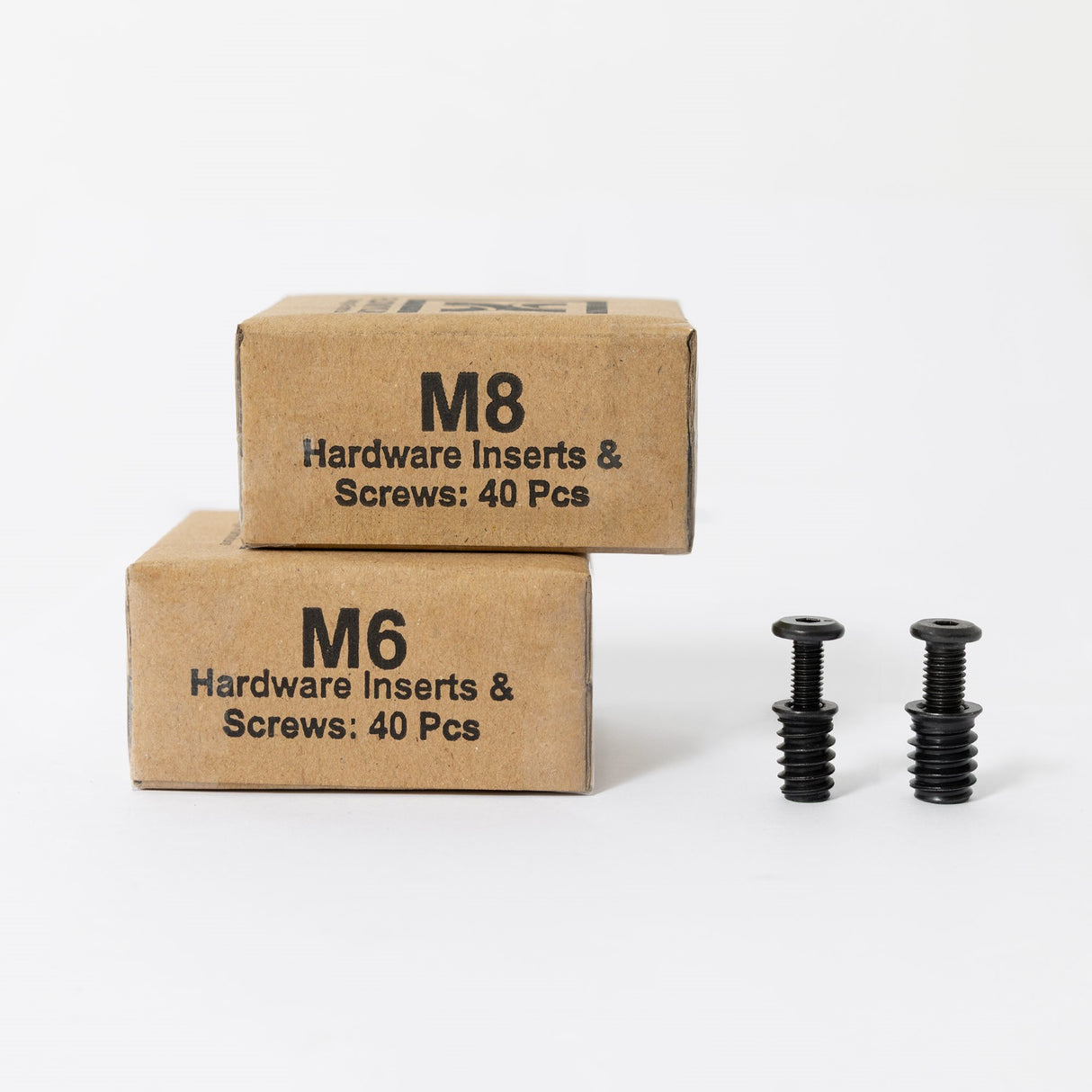 black screws and hardware insert with Flowyline branded boxes