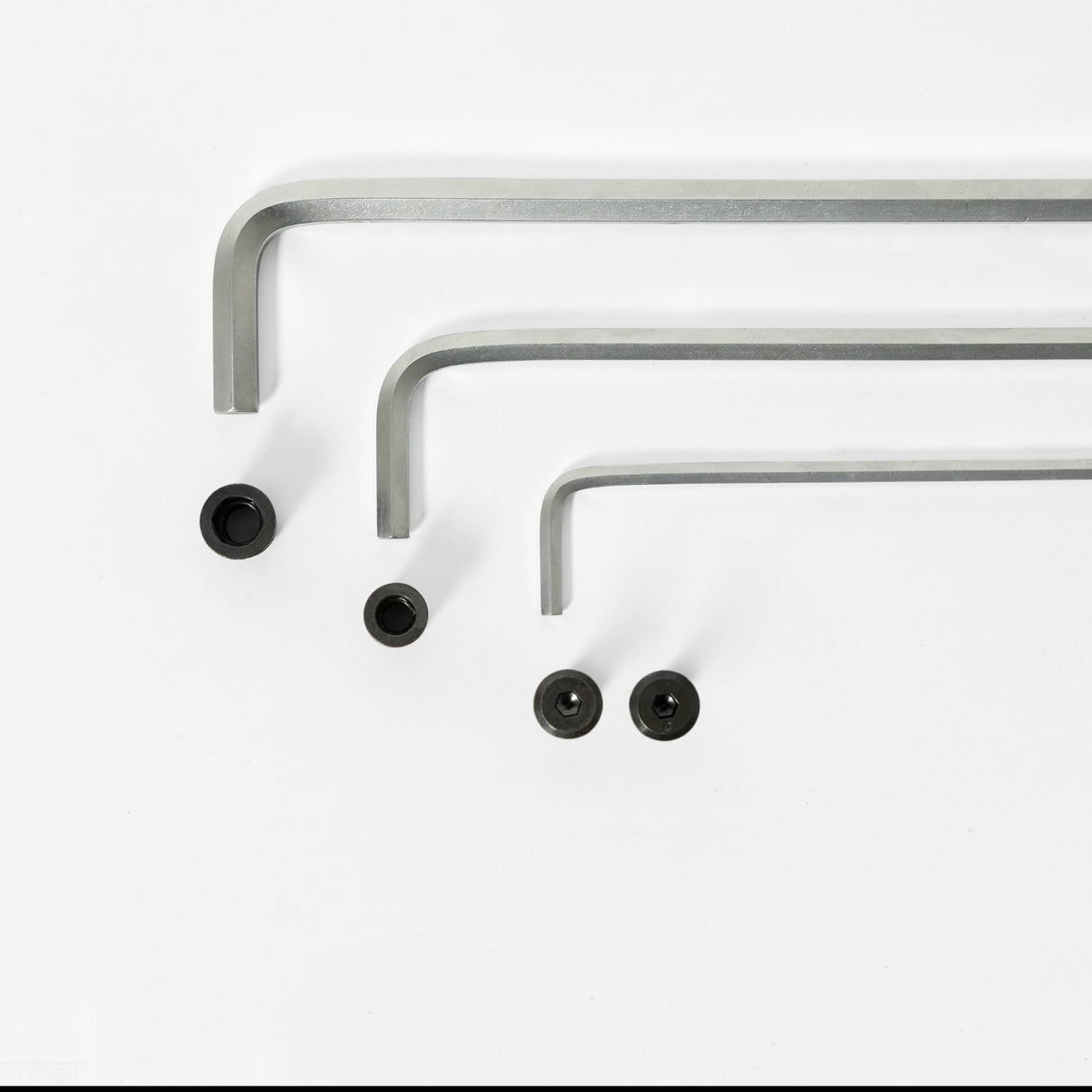 set of metal hex keys