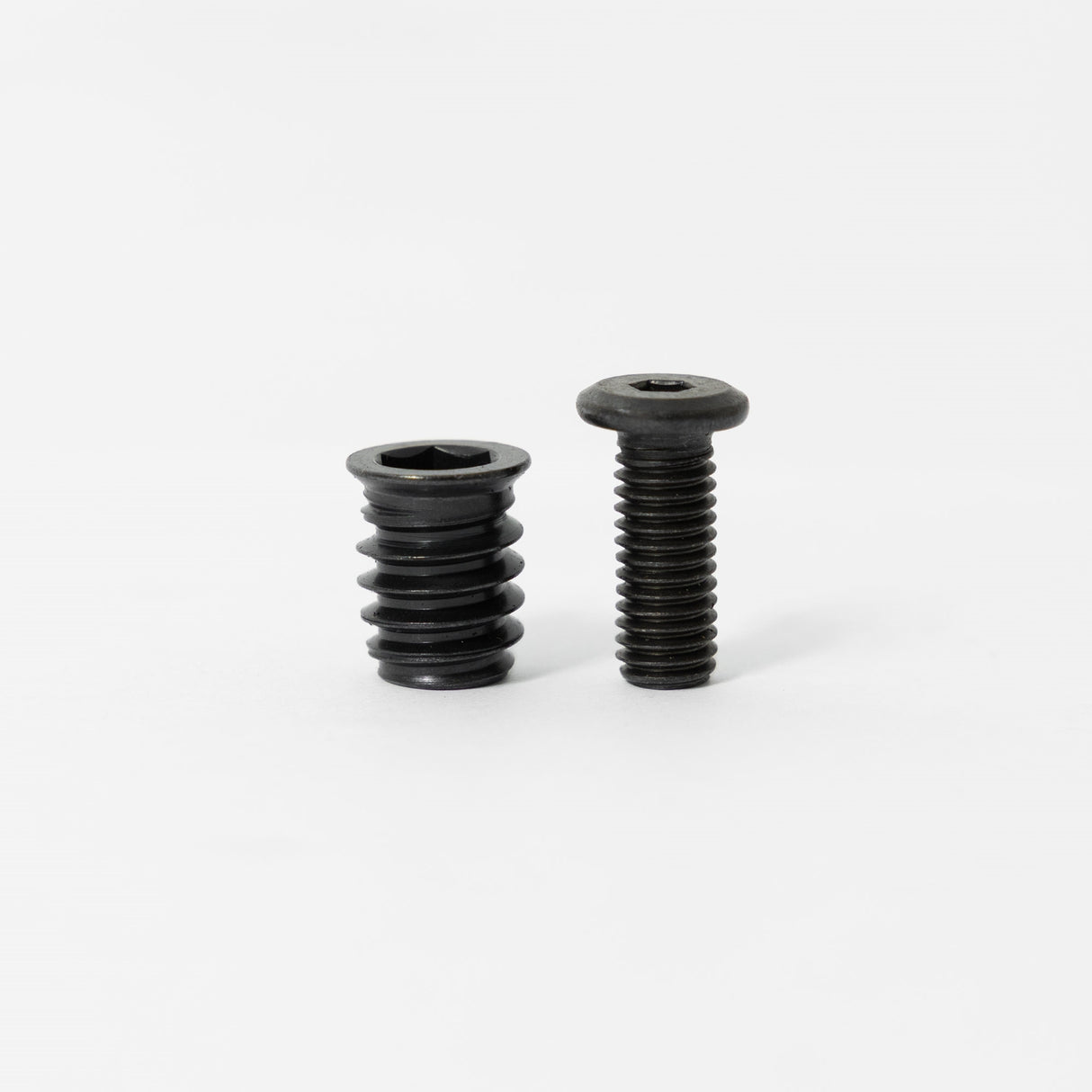 threaded inserts and bolts