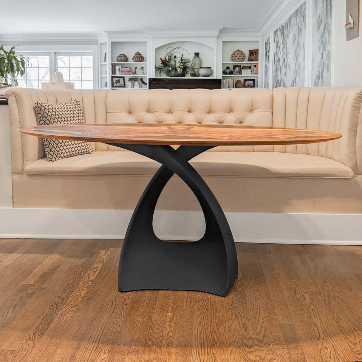 Metal Table Base 316 Tulipe dining table base tulip Pedestal table Base wooden metal diy table base farmhouse table legs wood table base home and living industrial and rustic style heavy duty