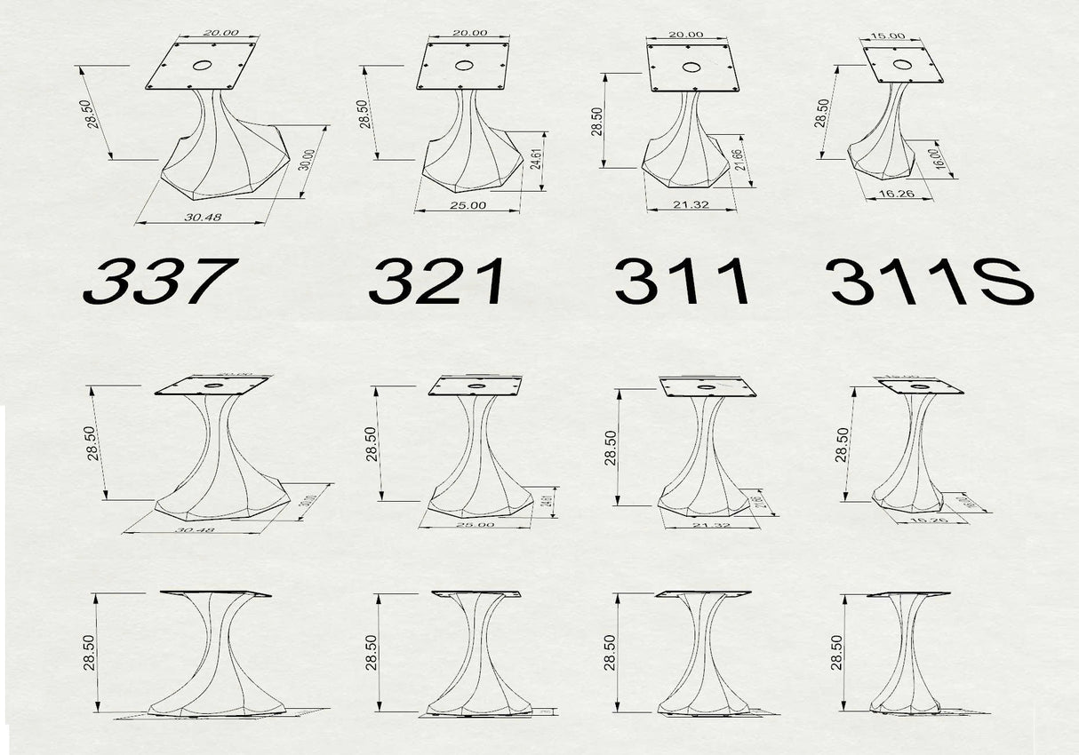 321 Lithe 28" H Tulip Metal Furniture Design - Large