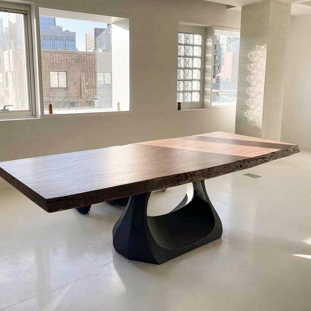 Metal Table Base - 302 Uilani2 - 39, 22, 28H inch metal table legs round table base round dining trestle table tulip Pedestal table Base steel glass trestle table base home and living industrial and rustic style heavy duty