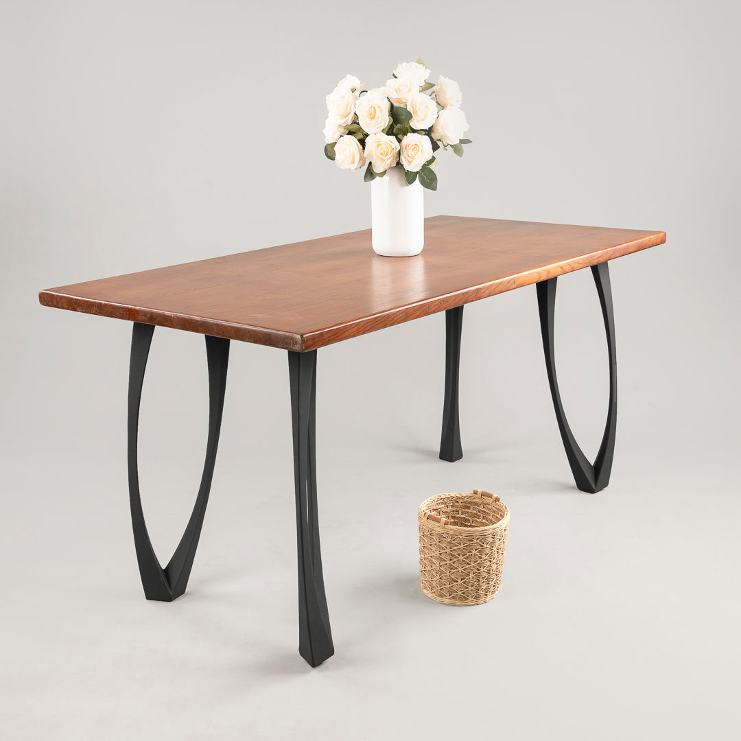 Metal Table Legs - 505 Udo - 3W, 28H inch - Set of 4 pcs metal table legs furniture legs round dining table metal desk legs dining table hairpin legs trestle table base glass table base flowyline design industrial & rustic style heavy duty