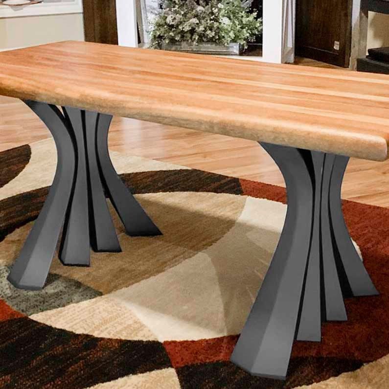 Bench Legs 126 Akro - 16H inch - Set of 2 pcs of FlowyLine Design Coffee Table Base for DIY furniture dining home decor epoxy woodworkmetal table legs steel bench legs coffee table farmhouse outdoor bench metal coffee table handmade home decor woodwork mid century modern rustic table legs metal legs for bench