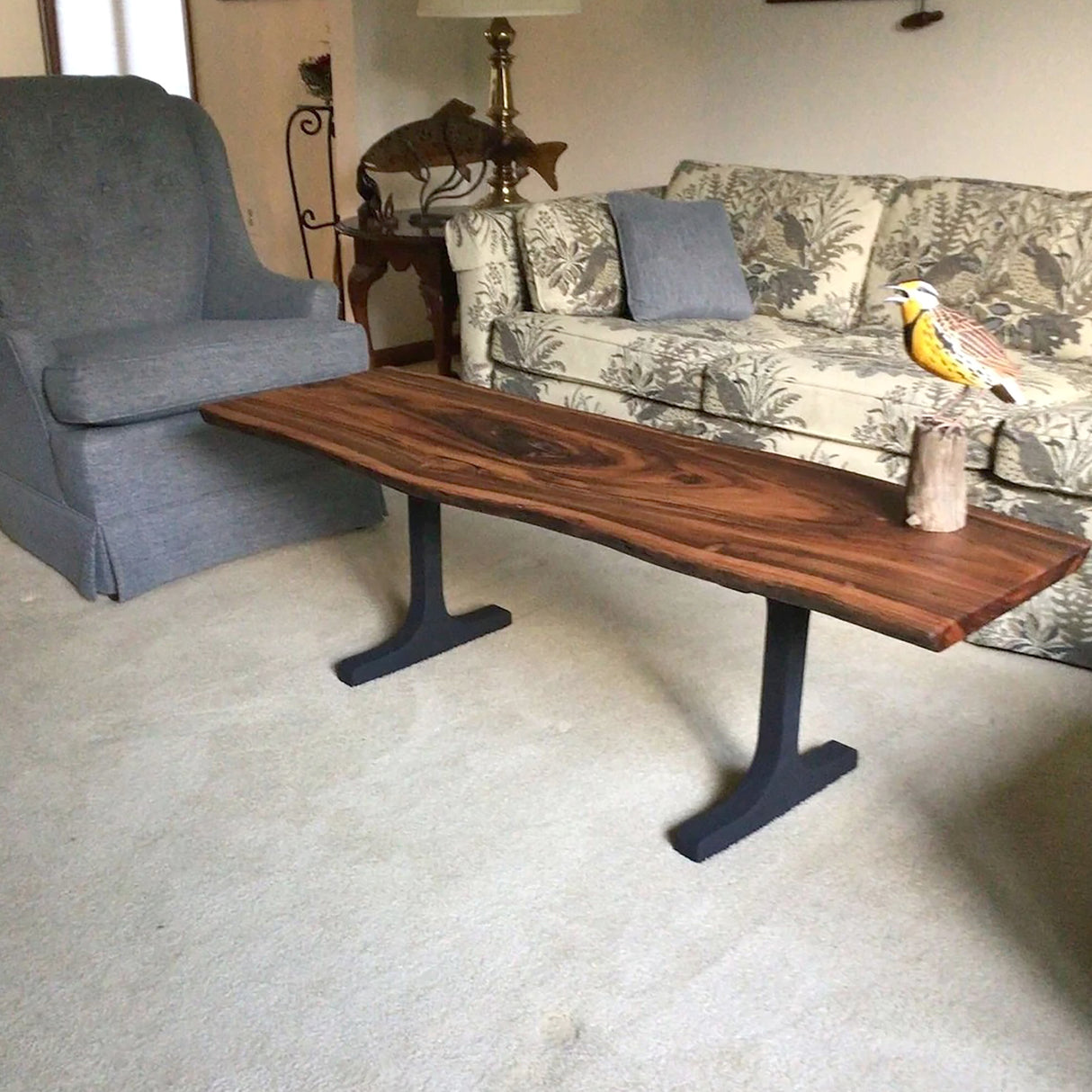 Flowyline Design black metal bench legs wineglass 102 modern style