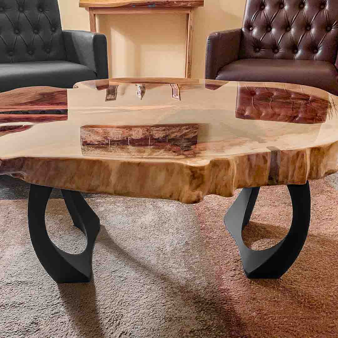 black circular steel bench legs – modern heavy duty metal legs for DIY benches or tables